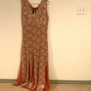 Dress party wear excellent condition nude color